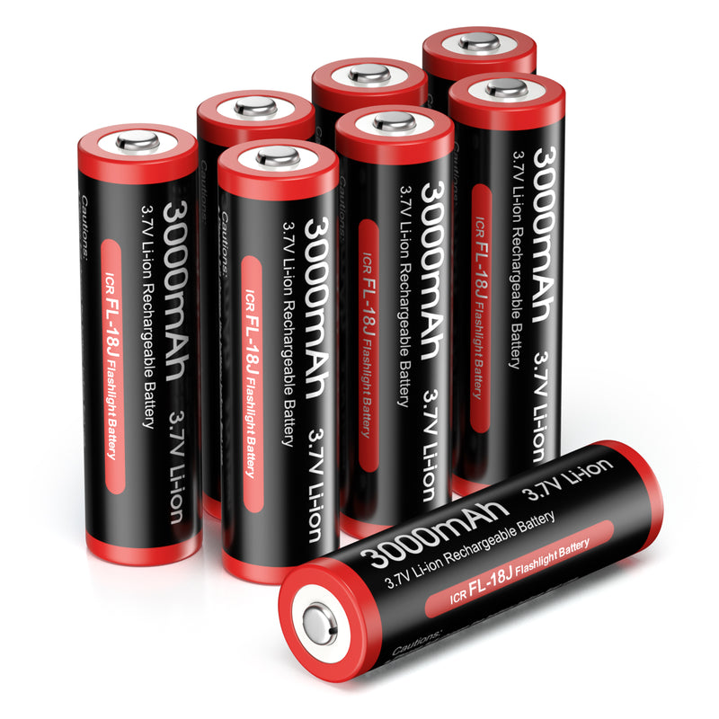 TESSGO 3.7V 18650 Li-ion Rechargeable Batteries