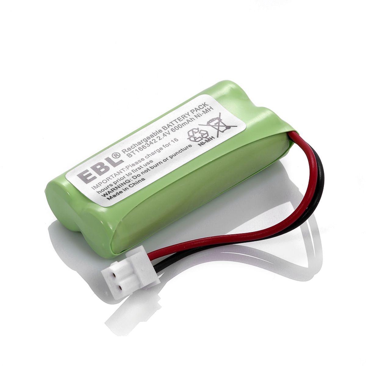 EBL Rechargerable Battery Pack BT166342 2.4V 600Mah Ni-MH