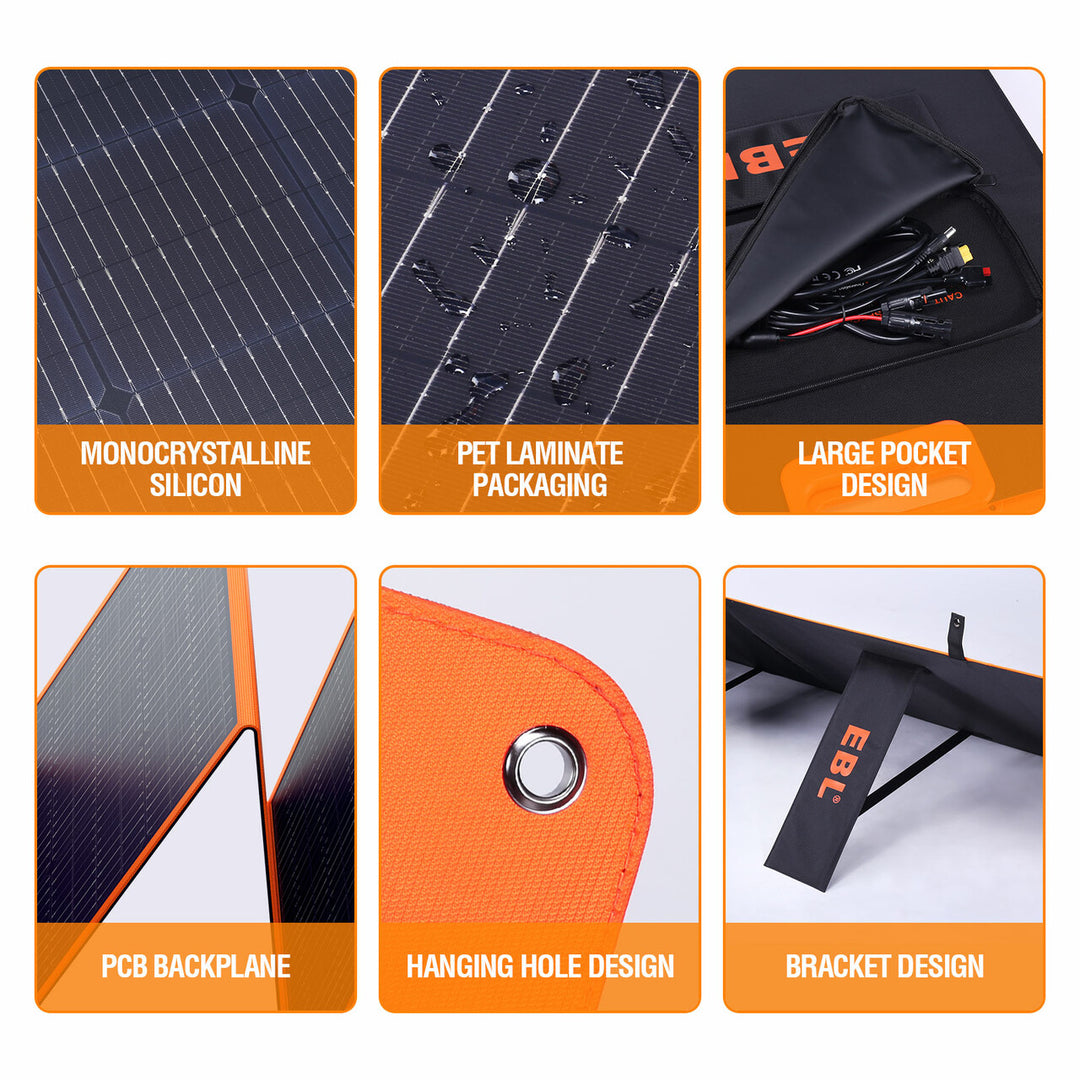 EBL 200W Portable Solar Panel