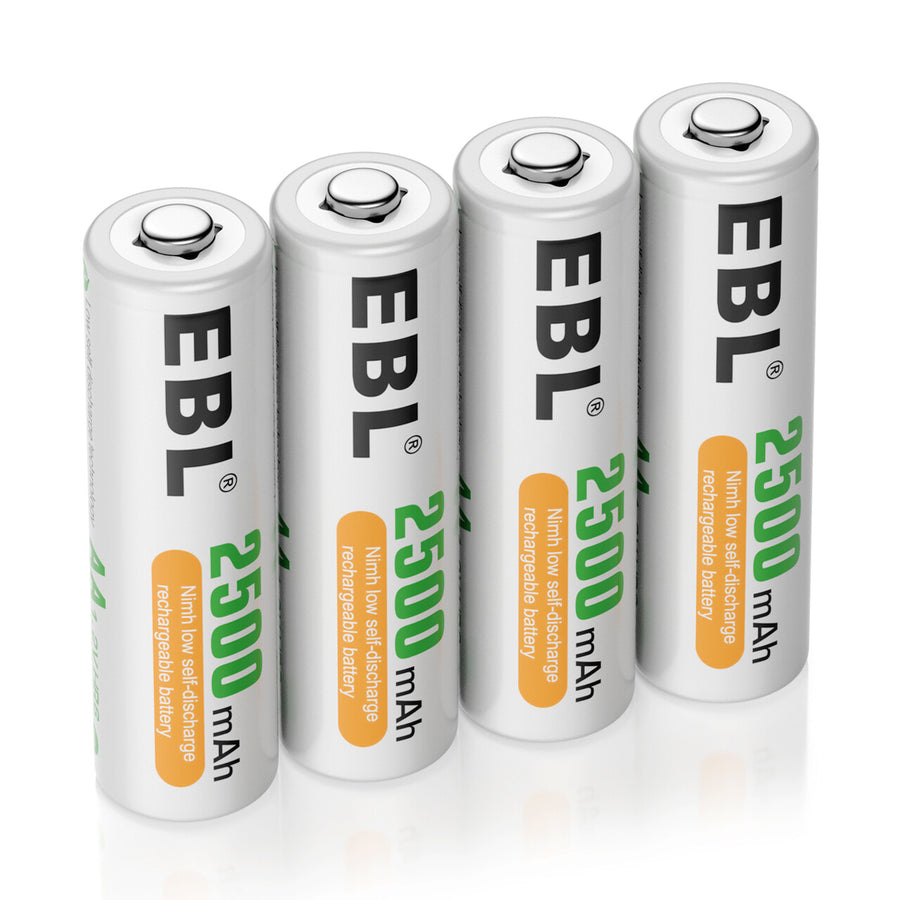 EBL AAAA 400mAh High Performance Ni-MH Rechargeable Batteries, For