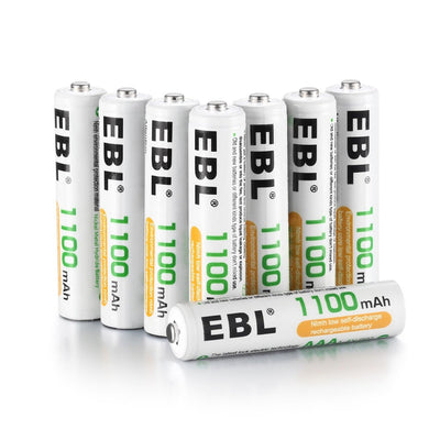 EBL AAA Rechargeable Ni-MH Batteries 1100mAh - EBLOfficial