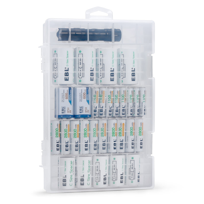 EBL 47Pcs Rechargeable Batteries Set