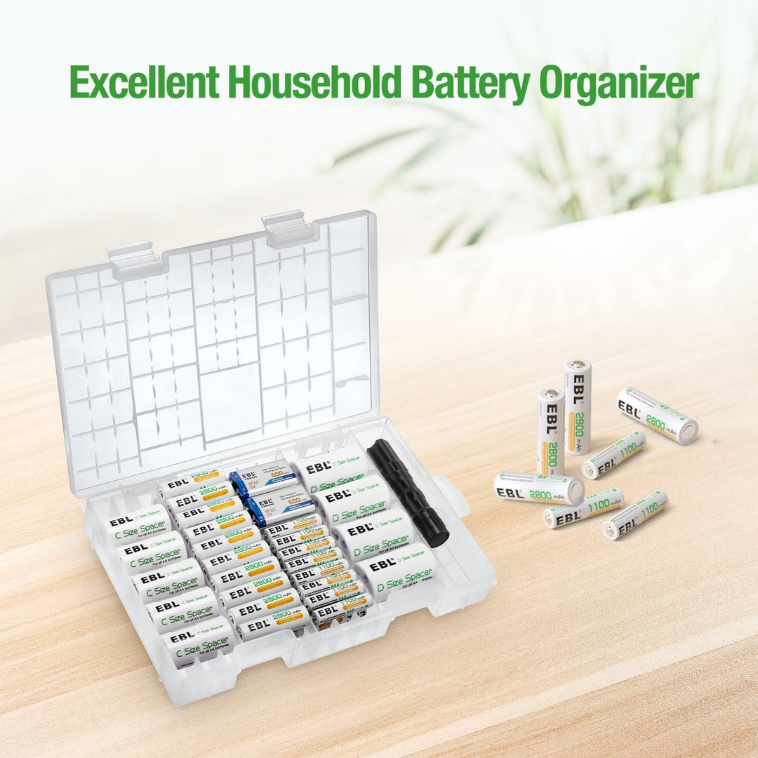 EBL 47Pcs Rechargeable Batteries Set