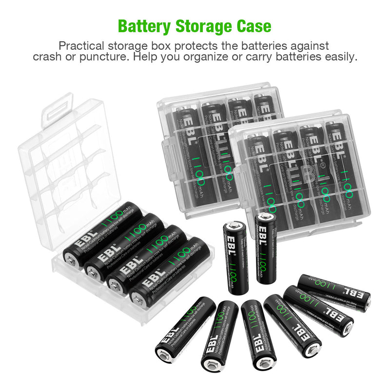 EBL AA Ni-Cd Rechargeable Batteries 1100mAh - EBLOfficial
