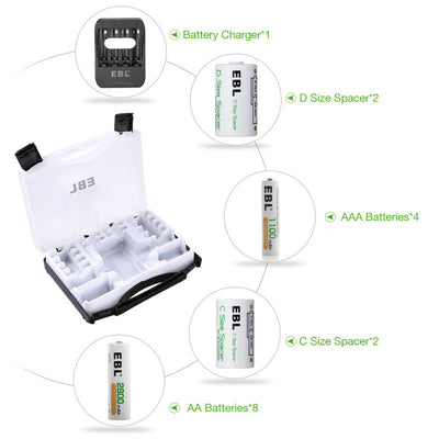 Batteries Set With Battery Charger