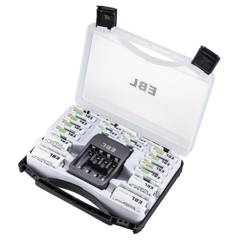 Buy EBL Super Power Battery Set With Battery Cahrger Box Online