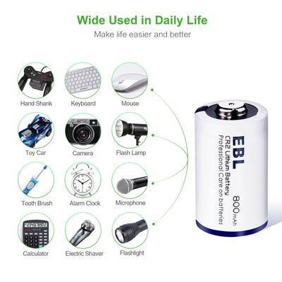 EBL CR2 Lithium 3V Battery - EBLOfficial