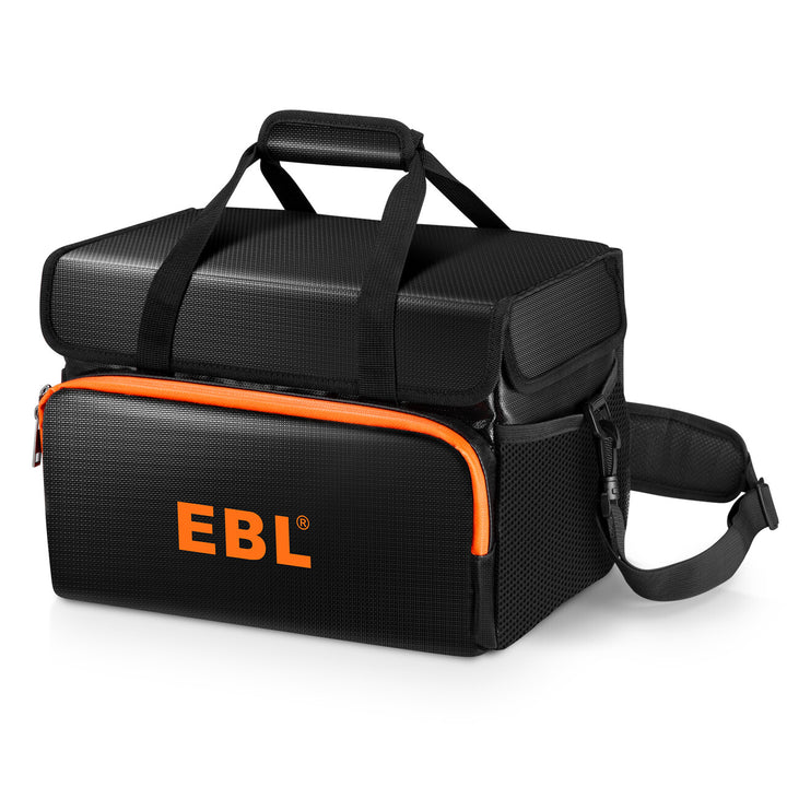 EBL Fireproof and Waterproof Storage Bag Compatible Portable Power Station 330W/500W/1000W and Jackery Explorer240/300/160/500/Anker521 Power Station Charging Accessories and Documents