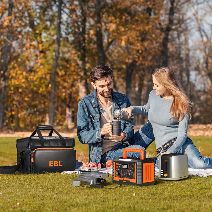 EBL Fireproof and Waterproof Storage Bag Compatible Portable Power Station 330W/500W/1000W and Jackery Explorer240/300/160/500/Anker521 Power Station Charging Accessories and Documents