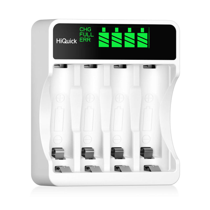 4-slot LCD Battery Charger for AA & AAA Rechargeable Batteries