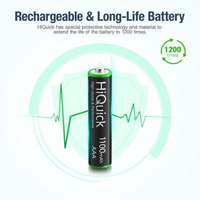 HiQuick AAA Rechargeable batteries 1100mAh 1.2V