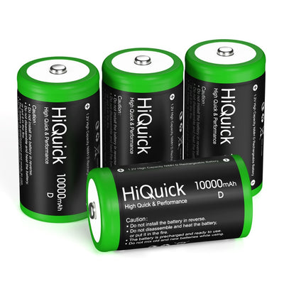 HiQuick D Cell NI-MH Rechargeable Batteries 1.2V