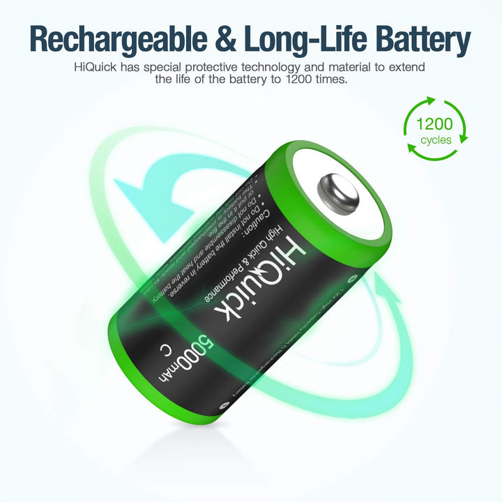 Hiquick C Ni-MH Rechargeable Battery 1.2V 5000mAh