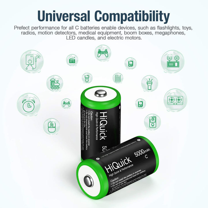 Hiquick C Ni-MH Rechargeable Battery 1.2V 5000mAh