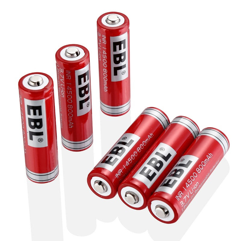 Buy EBL 14500 Lithium-Ion Rechargeable Batteries 800mAh 3.7V