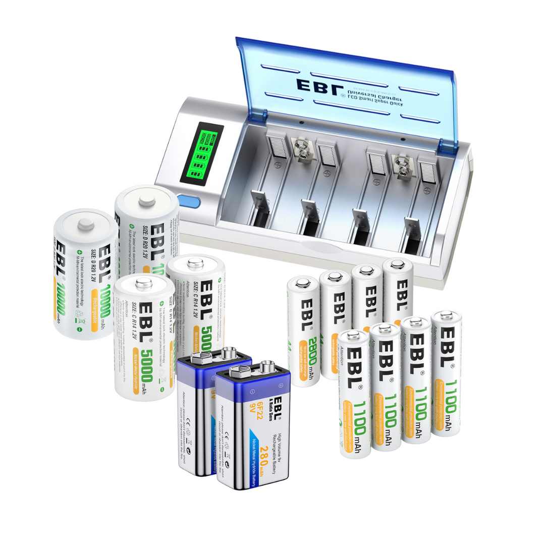 Buy 1.5V Li-ion USB Rechargeable AA Batteries online – EBLOfficial