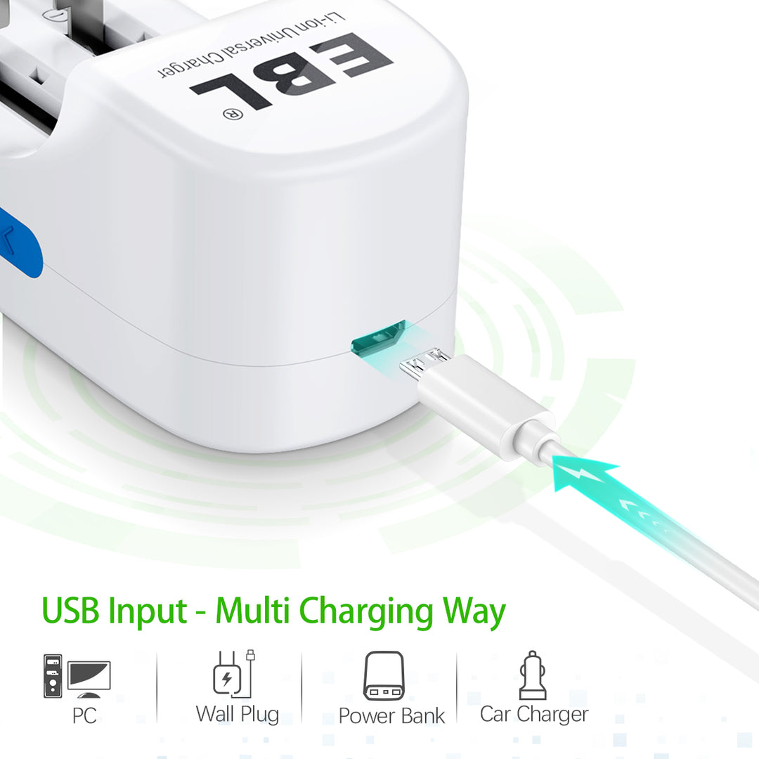 18650 Battery With Battery Charger