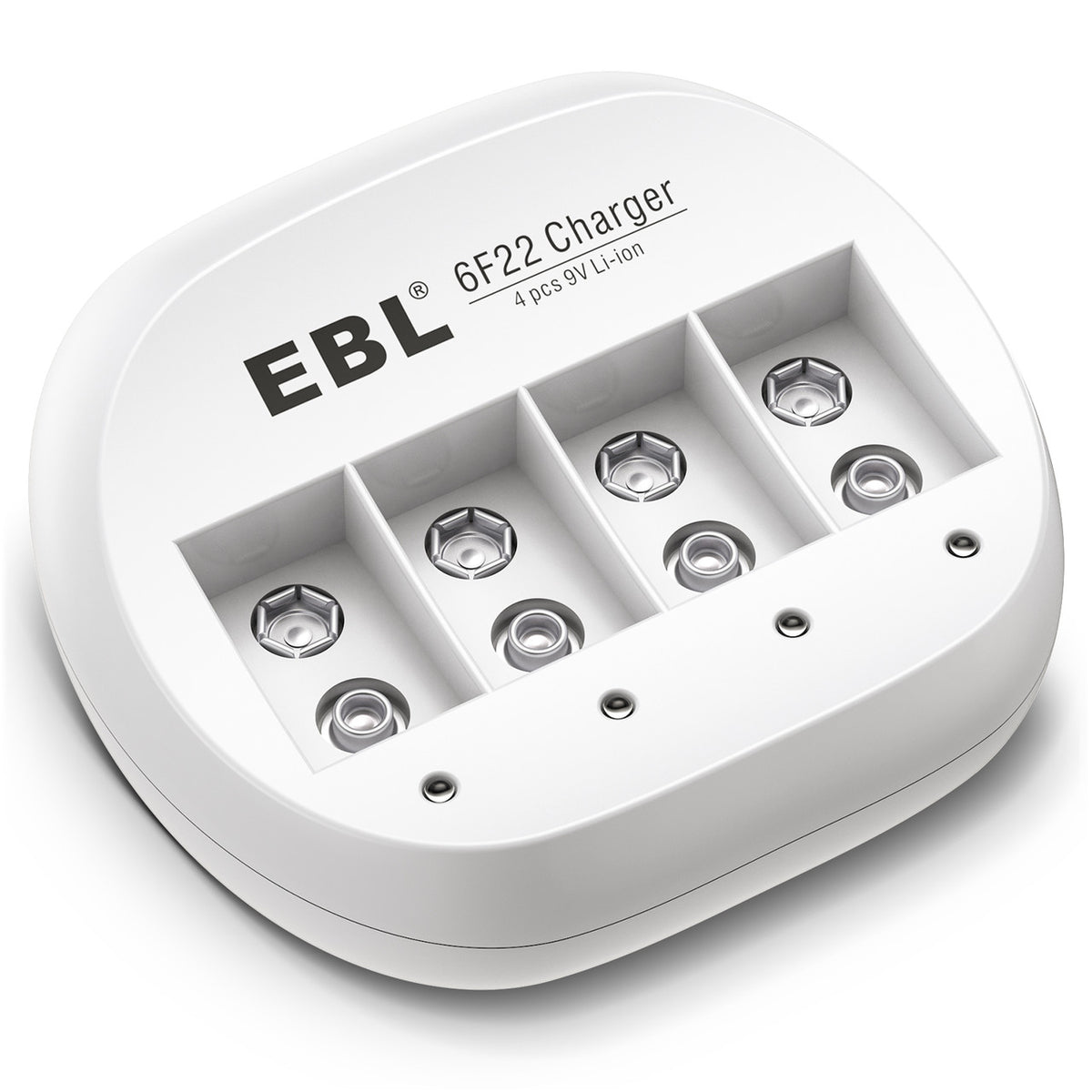 Chargeur LCD EBL Pour Piles 9V Rechargeables - 4 Piles 600mAh Li-ion Incluses - Ports USB