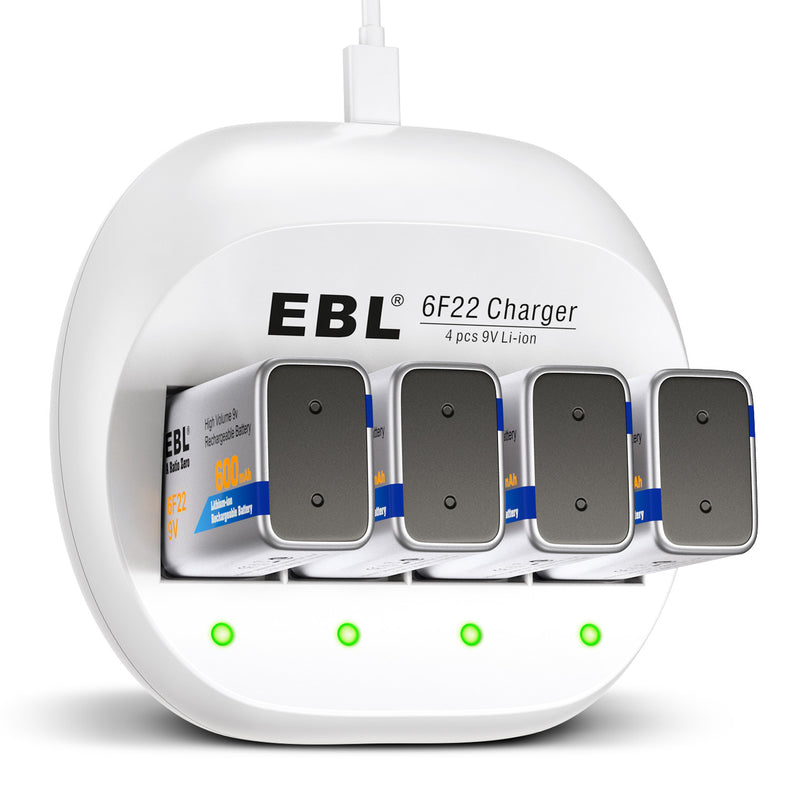 EBL 9V  4 Bay Battery Charger - EBLOfficial