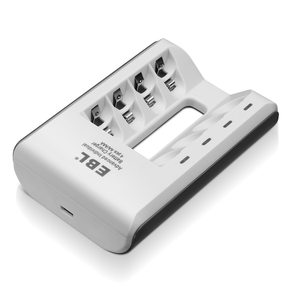 EBL 4 Bay Smart Battery Charger for AA AAA Batteries - EBLOfficial