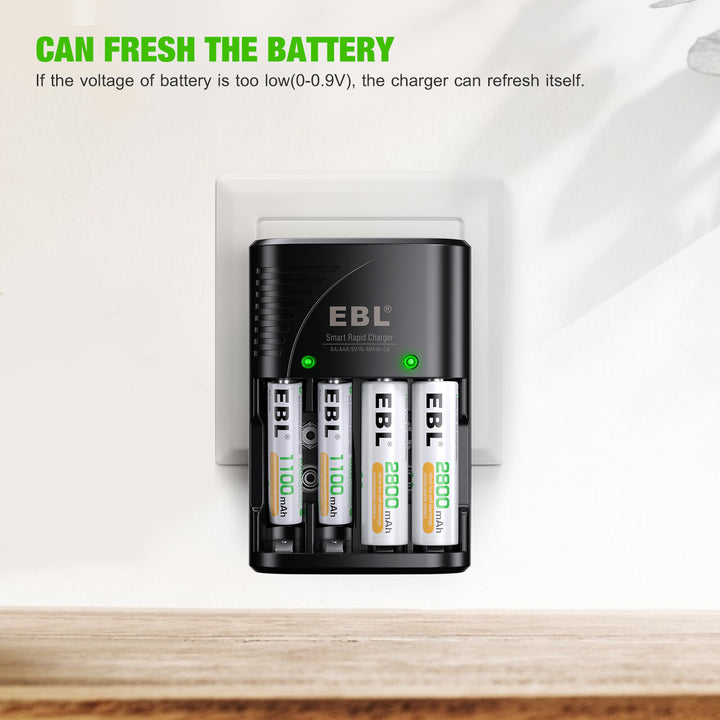 EBL Smart Rapid Battery Charger - EBLOfficial