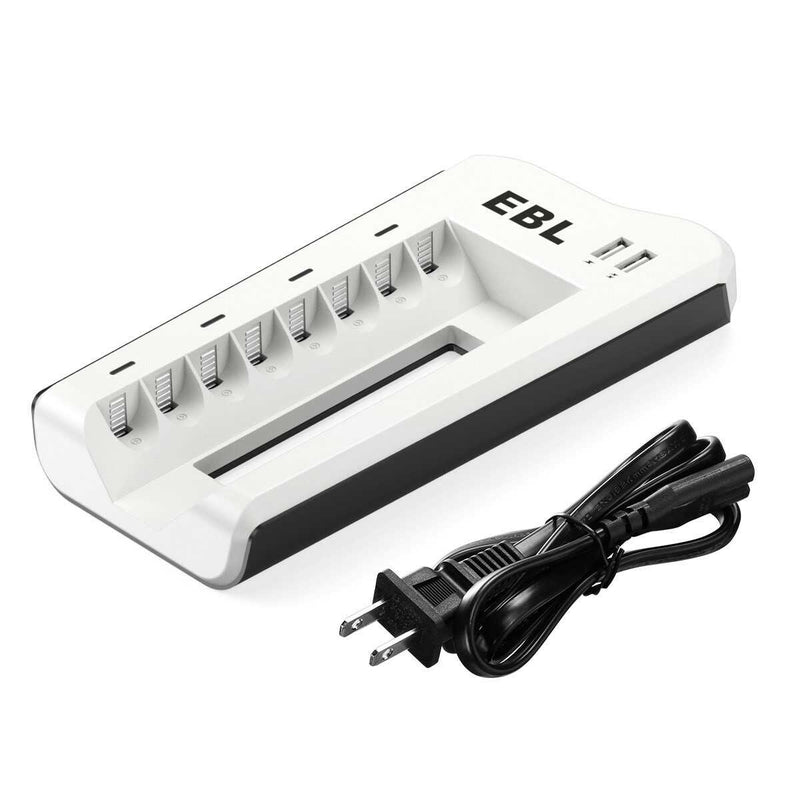 EBL 808U Smart 8 Bay AA AAA Ni-CD Rechargeable Battery Charger