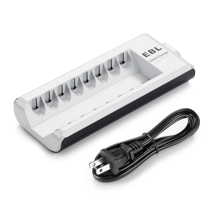 EBL Upgraded 808 8-Bay AA and AAA Individual Battery Charger