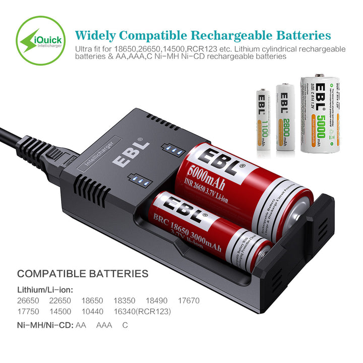 18650 battery and charger kit