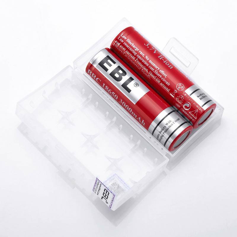 EBL BRC 18650 3000mAh Li-ion Battery,2 Counts 