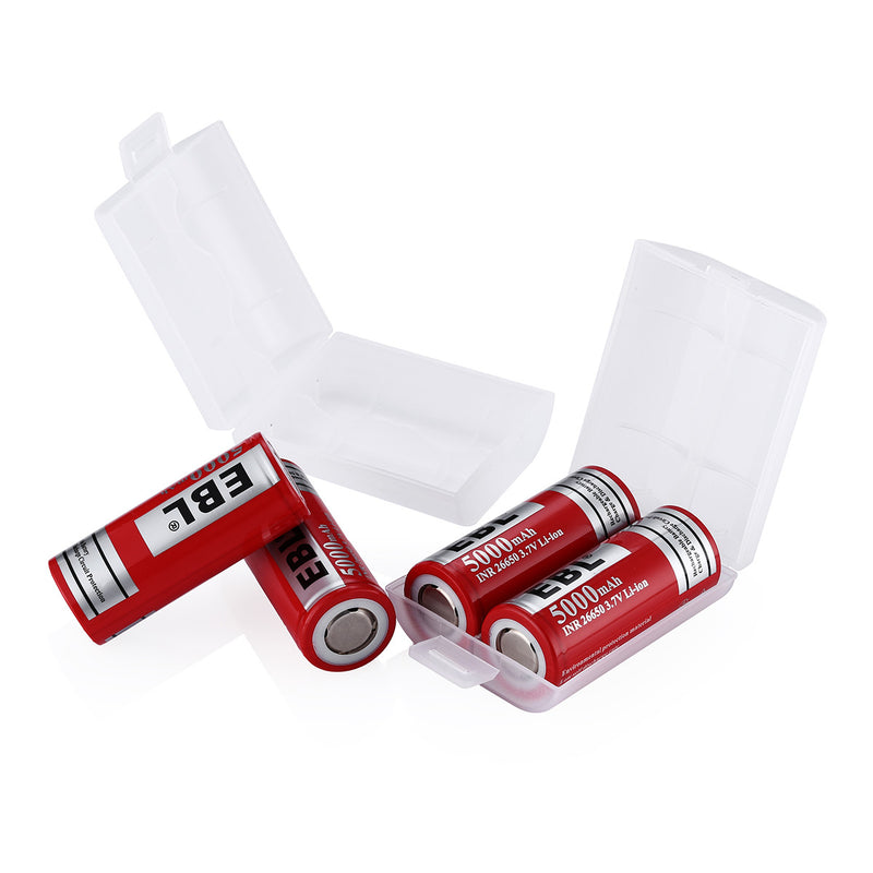 lithium 26650 rechargeable battery storage box