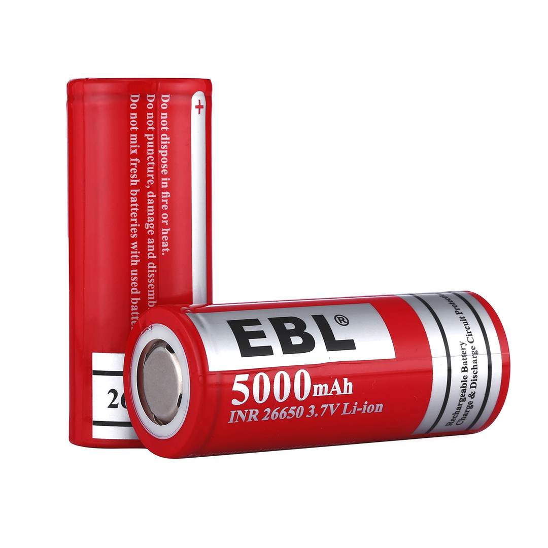 Best 5000mAh INR 26650 Li-ion Rechargeable Batteries – EBLOfficial