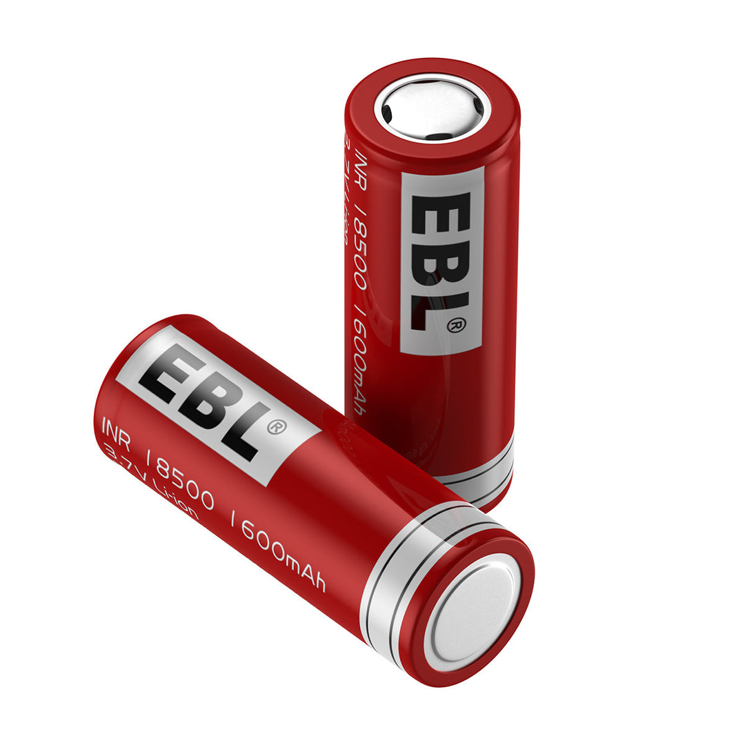 EBL 18500 Rechargeable Batteries 3.7V 1600mAh - EBLOfficial