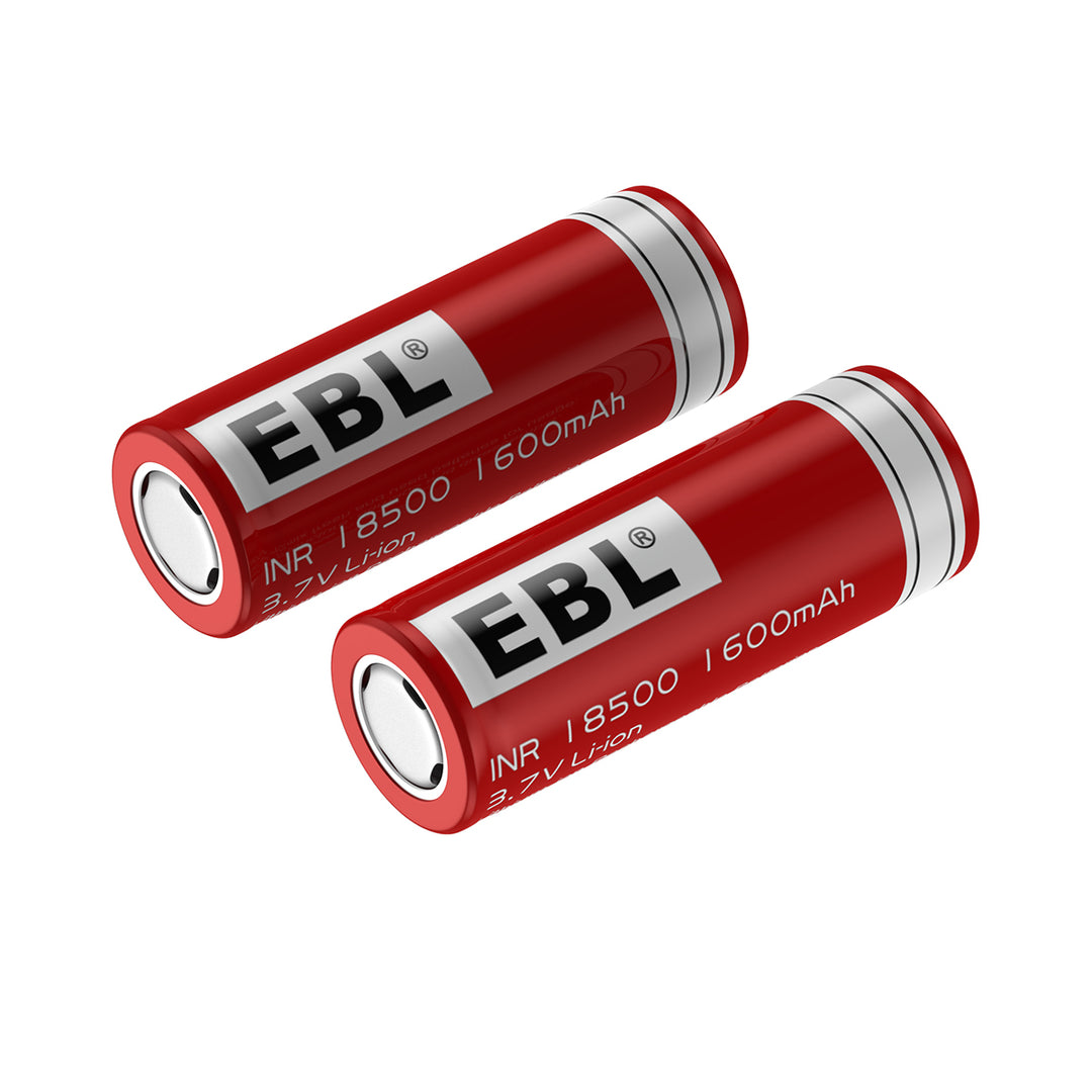 EBL 2Pcs 18500 Rechargeable Batteries with 992 Battery Charger