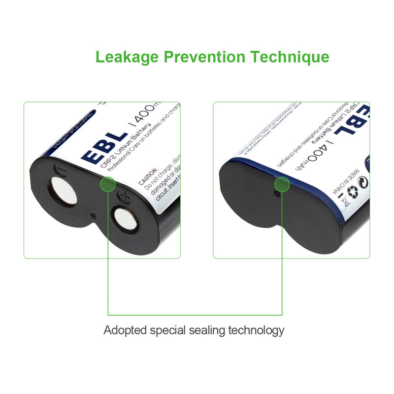 EBL CR-P2 6V 1400mAh Lithium Photo Battery - EBLOfficial
