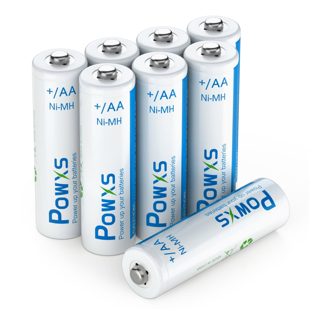 4 Piles Rechargeables AA Ni-MH 2000 MAh + Chargeur de Batteries AA - AAA
