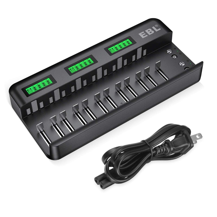 EBL Universal Battery Charger for AA AAA C D 9V Batteries