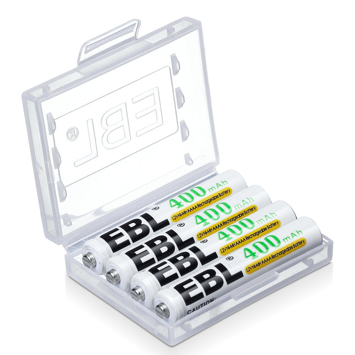 EBL 4/8Pcs AAAA Ni-MH Rechargeable Batteries 1.2V 400mAH