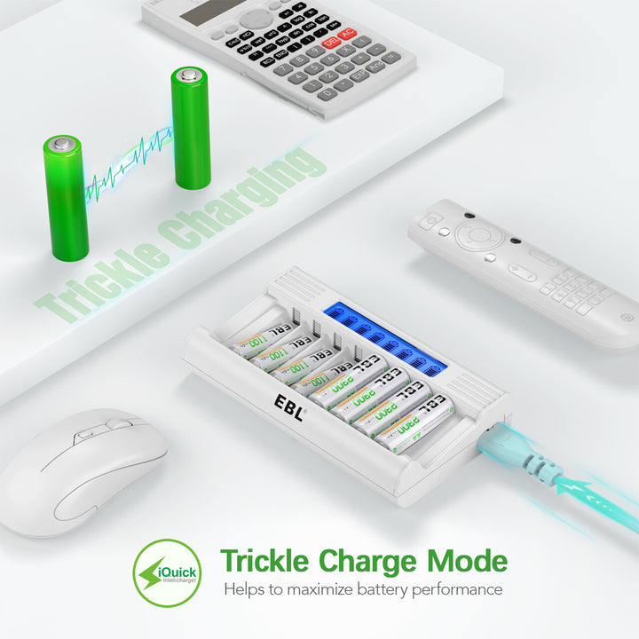 EBL 1 Hour Fast Charger for AA AAA Batteries - EBLOfficial