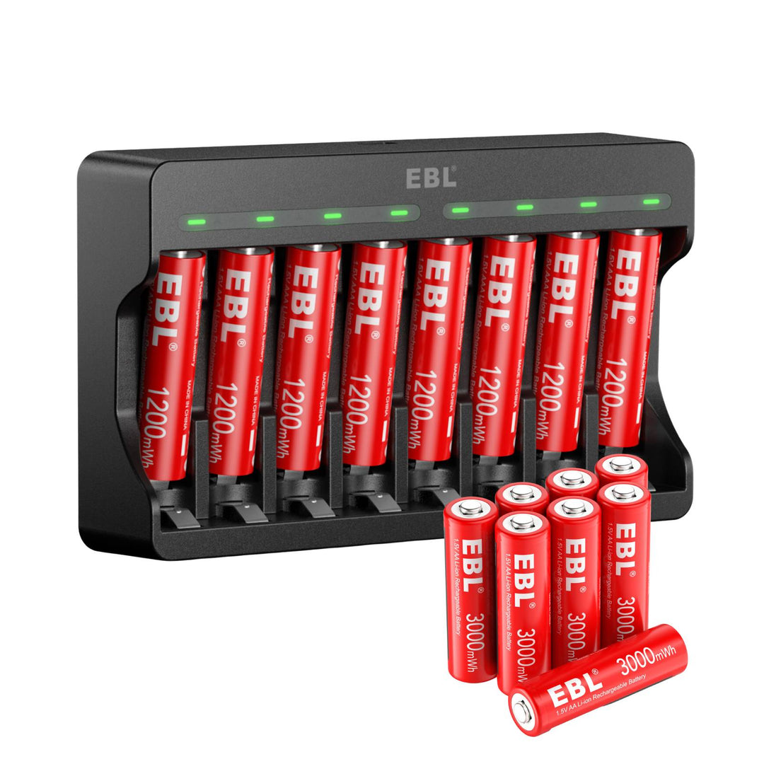 EBL 1.5V AAA Rechargeable Li-ion Batteries for sale – EBLOfficial