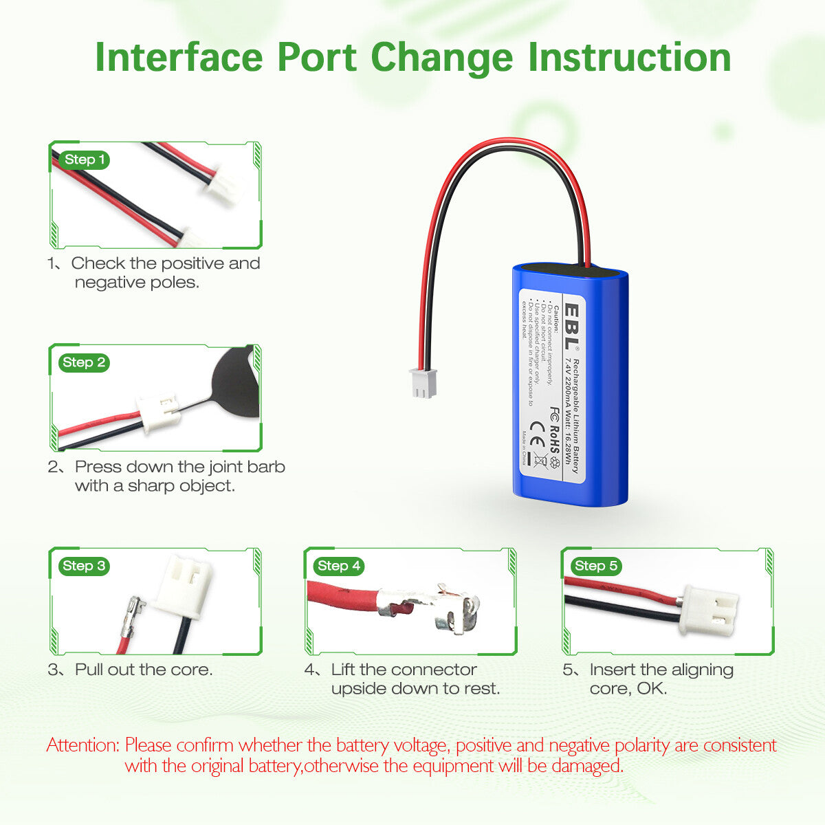 EBL 7.4V 2200mAh Li-ion Rechargeable Batteries - EBLOfficial