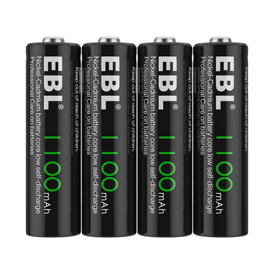 EBL AA Ni-Cd Rechargeable Batteries 1100mAh - EBLOfficial