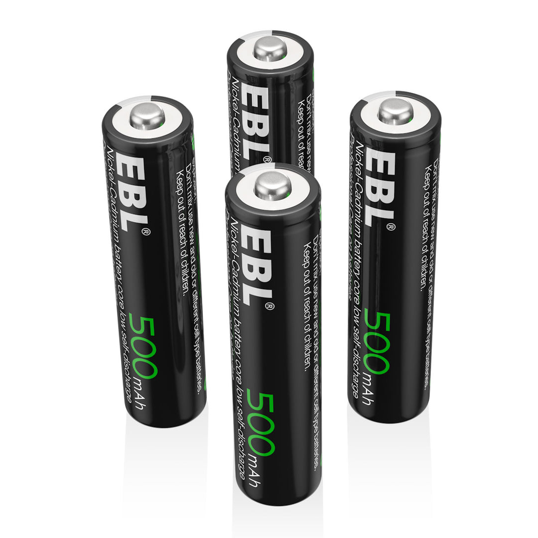 EBL AAA Ni-Cd Rechargeable Batteries 500mAh - EBLOfficial