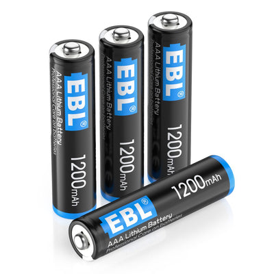 EBL 1200mAh 1.5V AAA Lithium Batteries