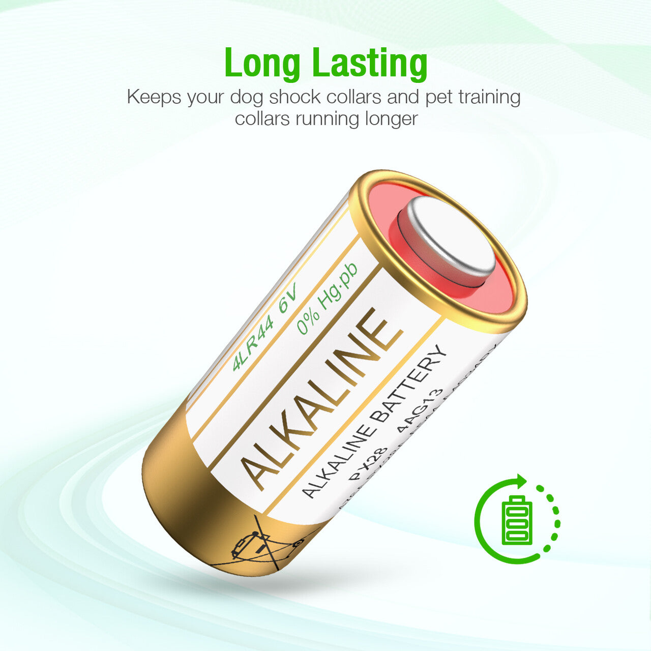 EBL 4LR44 battery for Dog Collars - EBLOfficial