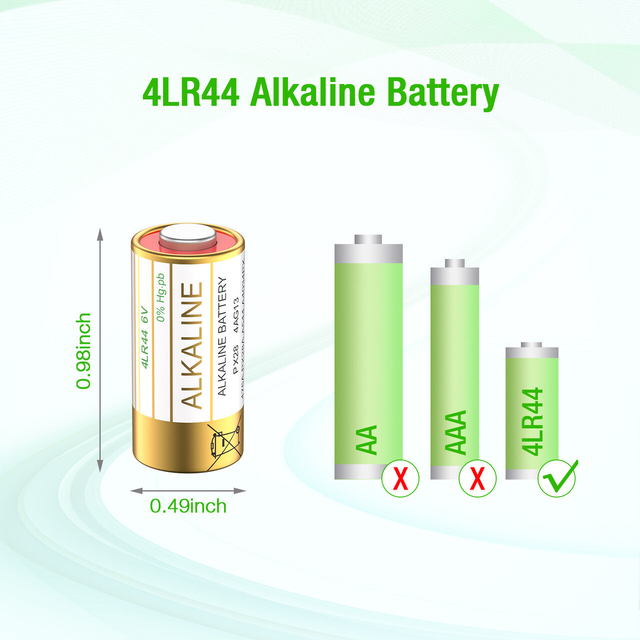 EBL 4LR44 battery for Dog Collars - EBLOfficial