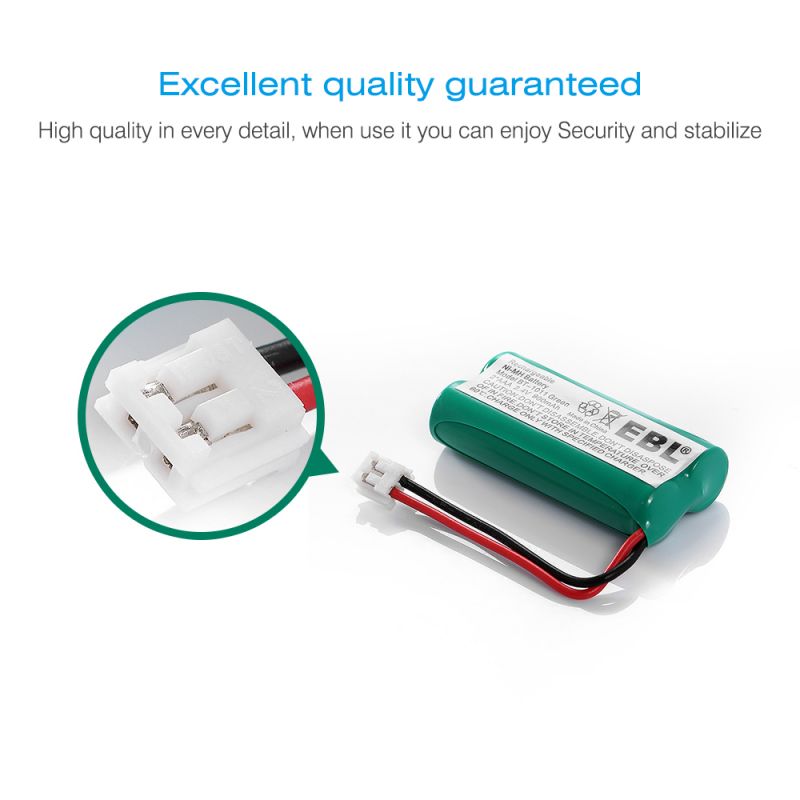 EBL 2.4V BT-1011 900mAh Rechargeable Handset Cordless Phone Batteries