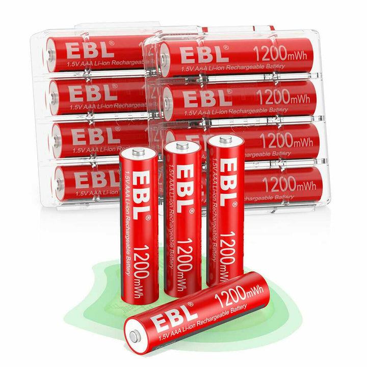 12 pcs 1.5V AAA li-ion battery